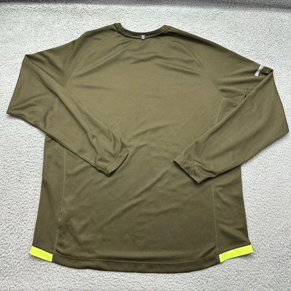 Nike Running 519700-321 Mens XL Nike Miler Dri-Fit L/S Green CrewNeck Shirt